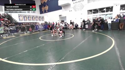 130 lbs Quarterfinal - Kaylin Steede, Oak Hills vs Victoria Espinoza, Palm Desert