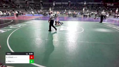 70 lbs Consi Of 8 #2 - Drew Elliott, Shore Thing vs Jason Roy, Williamstown Braves