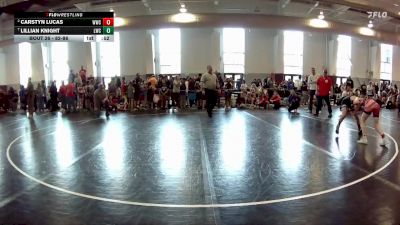 82-86 lbs Quarterfinal - Lillian Knight, Legend Wrestling Club vs Carstyn Lucas, Williamsburg Wrestling Club