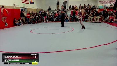 120 lbs Quarterfinal - Rykan Hacking, Uintah vs Dominik Ortiz, Central Of Grand Junction