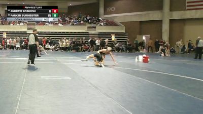145 Championship Bracket Cons. Round 3 - Parker Burmeister, Watertown-Mayer vs Andrew Roskosh, Apple Valley