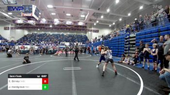 75 lbs Semifinal - Everlie Birney, Choctaw Ironman Youth Wrestling vs Jordan Hardgrave, Piedmont