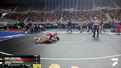 D4-157 lbs Champ. Round 1 - Andy Anguamea, Santa Cruz Valley Union Hs vs Josiah Matagaono, Thatcher