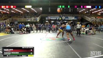 3A 285 lbs 3rd Place Match - Gozie Mosi, Cypress Bay vs Marcelo Rosario, South Dade