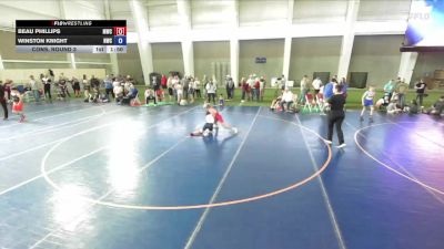 92 lbs Cons. Round 3 - Beau Phillips, Morgan Wrestling Club vs Winston Knight, Northside Wrestling Club