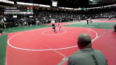 40 lbs Champ. Round 1 - Troy Haugen, BVAA vs Kadyn Matuszak, GGBA