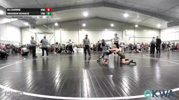 67 lbs Quarterfinal - Eli Zarnke, Hilldale Youth Wrestling Club vs Grayson Schultz, Team Tulsa Wrestling Club