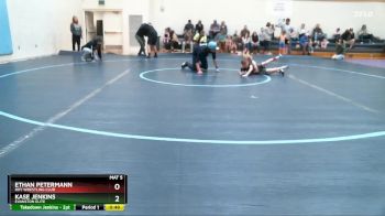 53-57 lbs Round 1 - Ethan Petermann, Roy Wrestling Club vs Kase Jenkins, Evanston Elite