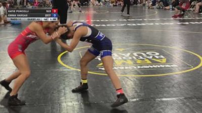 115 lbs Rr Rnd 5 - Katie Porcelli, Razor PinkWave - GK12E vs Emma Vargas, Quest - GK12E