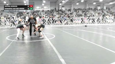 107 lbs Round Of 128 - Sophia Gordon, CT vs Samantha Van Der Weken, VA