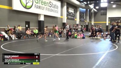 120 lbs Round 4 (6 Team) - Khloe Wright, Illinois vs Tatum Edholm, Queens Of The Corn Black