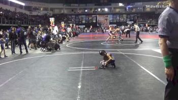 49 lbs Quarterfinal - Akeeah Mitchell, Cuba Wrestling vs Hunter Sanders, Espanola Junior Wrestling