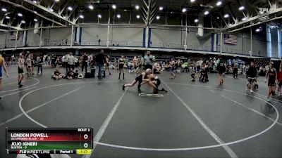 84 lbs Round 2 (4 Team) - Jojo Igneri, Buxton vs London Powell, U2 Uprising Black