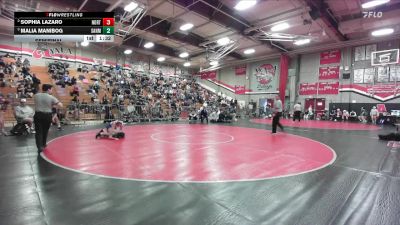 105 lbs Semifinal - Malia Manibog, San Marino vs SOPHIA LAZARO, Northview
