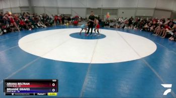 100 lbs Semis & 3rd Wb (16 Team) - Ariana Beltran, Texas Blue vs Brianne Graves, Ohio Blue