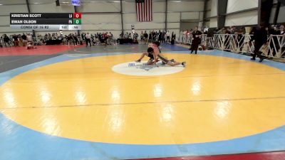 160 lbs Consi Of 16 #2 - Kristian Scott, LA vs Ewan Olson, PA