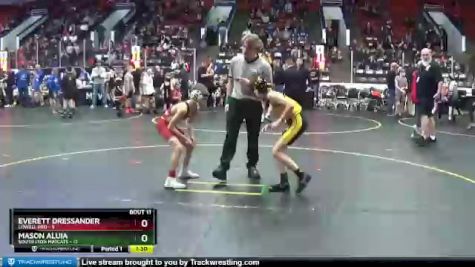 72 lbs Finals (8 Team) - Mason Aluia, South Lyon Matcats vs Everett Dressander, Lowell Red