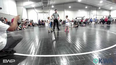 46 lbs Quarterfinal - Dallas McClain, Berryhill Wrestling Club vs Charley Ray Wells, Claremore Wrestling Club