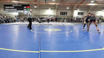 115 lbs Champ. Round 3 - Jerica Sprague, Archbold High School vs Lahni Danzy, Delaware Hayes