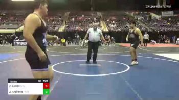 285 lbs 3rd Place - Zach Limon, Clovis vs Jake Andrews, Frontier Titans