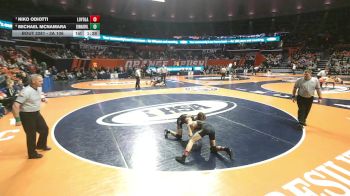 3A 106 lbs Semifinal - Niko Odiotti, Wilmette (Loyola Academy) vs Michael McNamara, Edwardsville (H.S.)