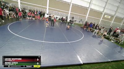 55 lbs Placement (4 Team) - Jayzie Whitford, Utah Green vs Renee Garza, Team Arizona