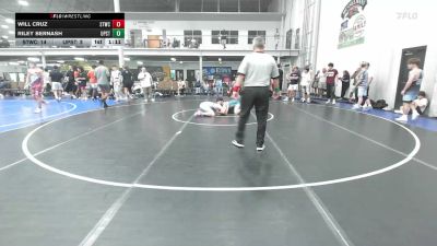 128 lbs Rr Rnd 3 - Will Cruz, Shore Thing Sand - HSC vs Riley Bernash, Upstate Uprising Reborn - HSC