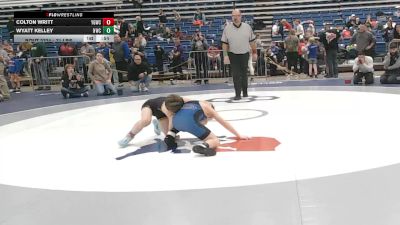 84 lbs Cons. Quarters - Colton Writt, Young Guns Wrestling Club vs Wyatt Kelley, NOVA Wrestling Club