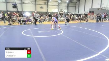 123 lbs Quarterfinal - Korie Giese, NW Spartans vs Emma Waters, Heritage