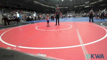 37 lbs 3rd Place - Giselle Cablay, Pounders WC vs Locklyn Wright, Caney Valley Wrestling
