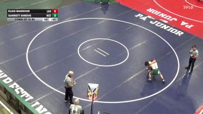 110 lbs Consi Of 32 #2 - Elias Mansour, Laurel vs Garrett Shreve, West Greene