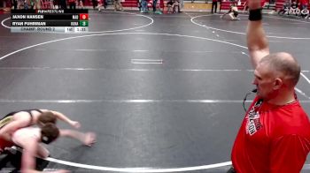 120 lbs Champ. Round 2 - Jaxon Hansen, Madison vs Ryan Fuhriman, Kuna