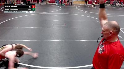 120 lbs Champ. Round 2 - Jaxon Hansen, Madison vs Ryan Fuhriman, Kuna