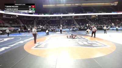 II-131 lbs Cons. Round 3 - Devin Pellizzi, Cold Spring Harbor vs Justin D`arce, Center Moriches