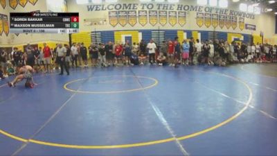 106 lbs Champ. Round 1 - Soren Bakkar, Bishop Kenny vs Maxson Musselman, Team Barracuda