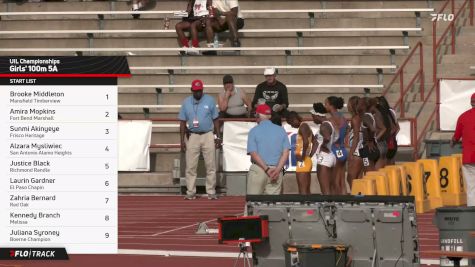 High School Girls' 100m 5A, Prelims 1