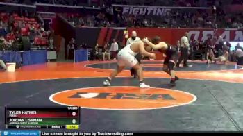 3A 285 lbs Cons. Round 3 - Jordan Lishman, Aurora (West Aurora) vs Tyler Haynes, Pekin