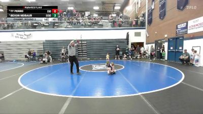 52 lbs Champ. Round 2 - Bexon Neibaur, East Idaho Elite Wrestling Club vs Ty Ferro, Cougar Wrestling Club