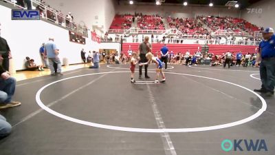 49 lbs Rr Rnd 3 - Mia Dinger, Newkirk Takedown Club vs Amelia Mairel, Perry Wrestling Academy