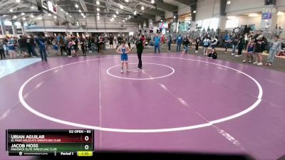 83 lbs Champ. Round 1 - Jacob Moss, Maverick Elite Wrestling Club vs Urian Aguilar, El Paso Wildcats Wrestling Club