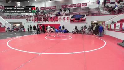JH 102 lbs Quarterfinal - Blakeleigh Garrison, Piedmont JH vs Preslea Wilkerson, CARL ALBERT JH