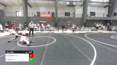 144 lbs Round Of 16 - Duane Zamora, Moses Lake WC vs Connor Crum, Thunder Mountain WC