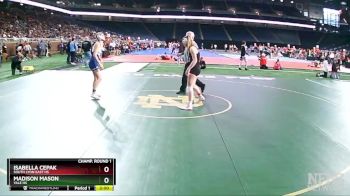 Girls-130 lbs Champ. Round 1 - Isabella Cepak, South Lyon East HS vs Madison Mason, Yale HS