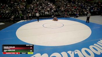 150 lbs Quarterfinal - Davin Fedler, Springville vs Sam Menlove, Alta