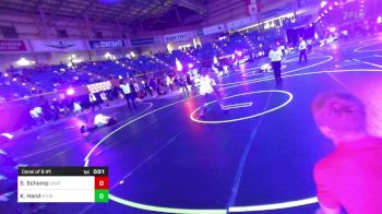 123 lbs Consi Of 8 #1 - Sadie Schomp, Unattached vs Kaidynce Hand, Sturgis SD