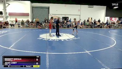 125 lbs Placement Matches (8 Team) - Bennett Nocula, Washington vs Adam Carey, Iowa