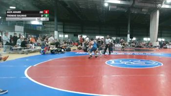157 lbs Allday - Jack Adams, JAMES ISLAND WRESTLING CLUB vs Thomas Salinas, UNION PINES