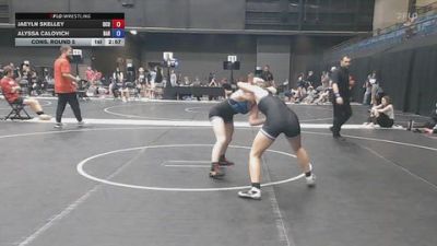 124 lbs Cons. Round 5 - Jaeyln Skelley, Oklahoma City University vs Alyssa Calovich, Barton Community College