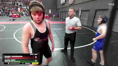 150 lbs Cons. Round 3 - Quinn Heim, Wrightstown Wrestling vs Daniel Henderson, RT Elite