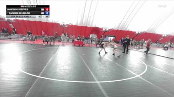 115 lbs 5th Place Match - Jameson Steffes, Sarbacker Wrestling Academy vs Parker Schnoor, Askren Wrestling Academy